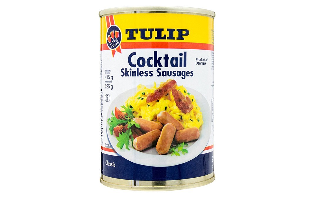 Tulip Cocktail Skinless Sausages    Tin  415 grams